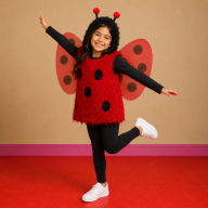 mariquita con enterizo - talla 6 nina